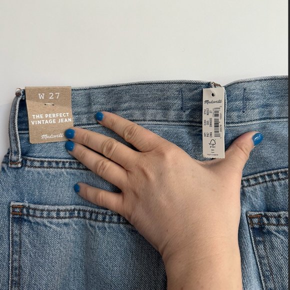 NWT madewell The Perfect Vintage Jean Cooper 27 - Picture 3 of 4